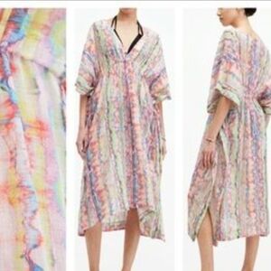 AllSaints Lina Melissa Cover-Up Dress in the "Rainbow Multi" colorway  Size S
